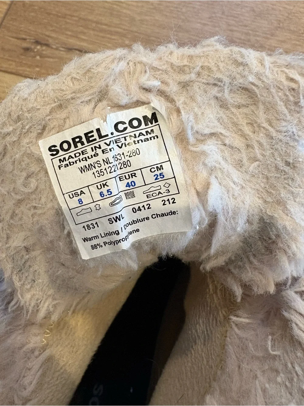 Sorel Kids Tan and Black Faux-Fur Snow Boots